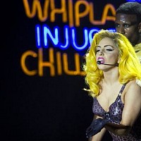 Lady GaGa na koncertě v Praze
