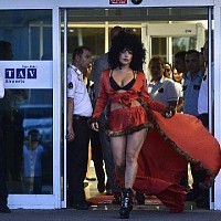 Lady Gaga arrived to Istambul, Turkey. Sept 2014