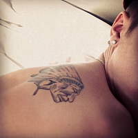 nové krásné tetování justina 2013