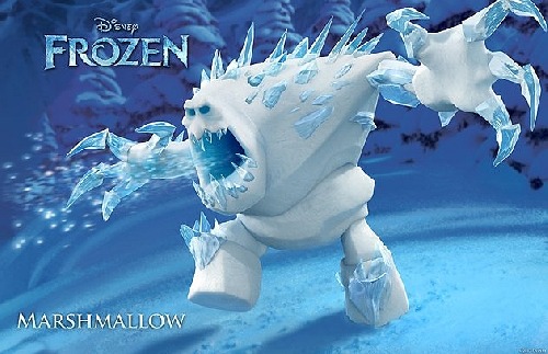 sněžný muž Marshmallow